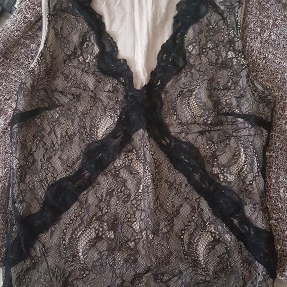 Black & Lace H&M top, size:M - Picture 1 of 2